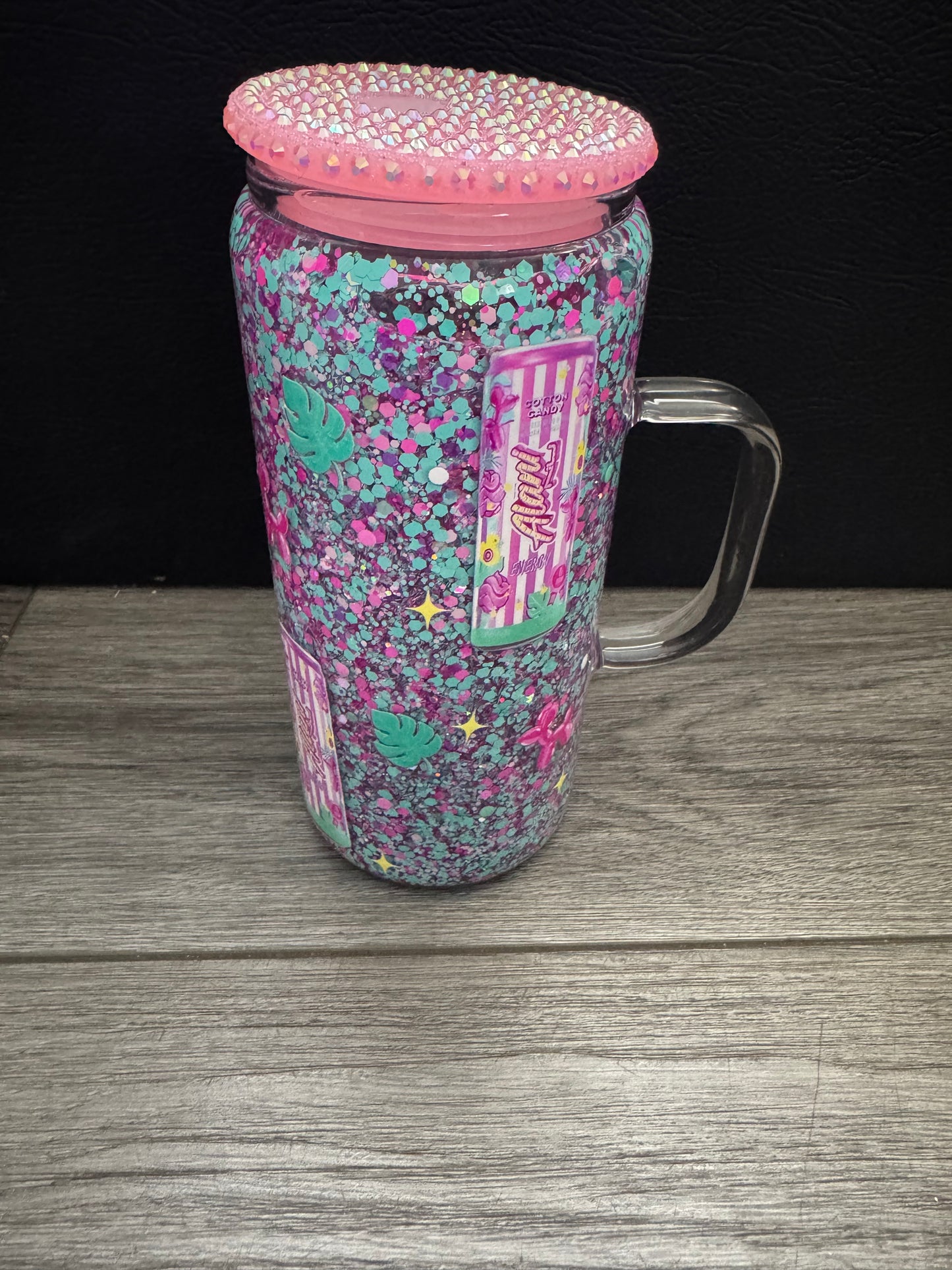 Premade glass with handle