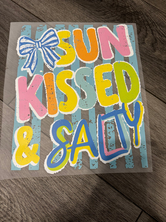 Sun kissed and salty transfer