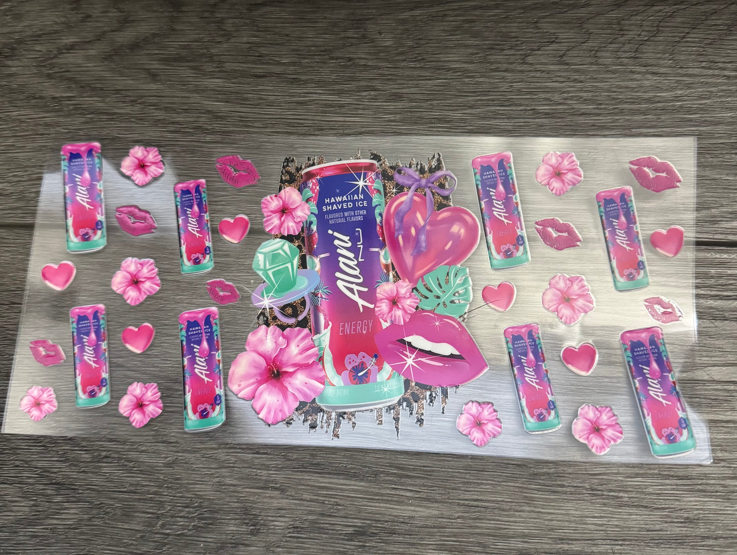 Alani with hearts and flowers
