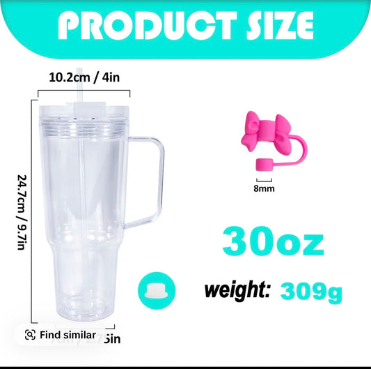 30 oz snow globe with handle
