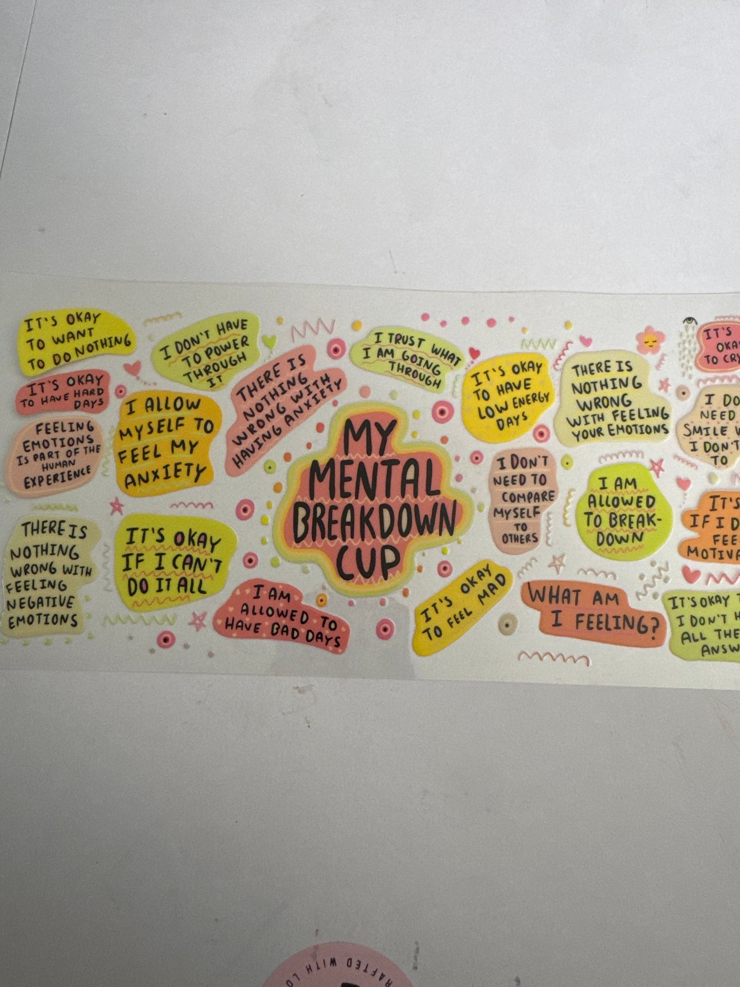 Mental breakdown, Cup