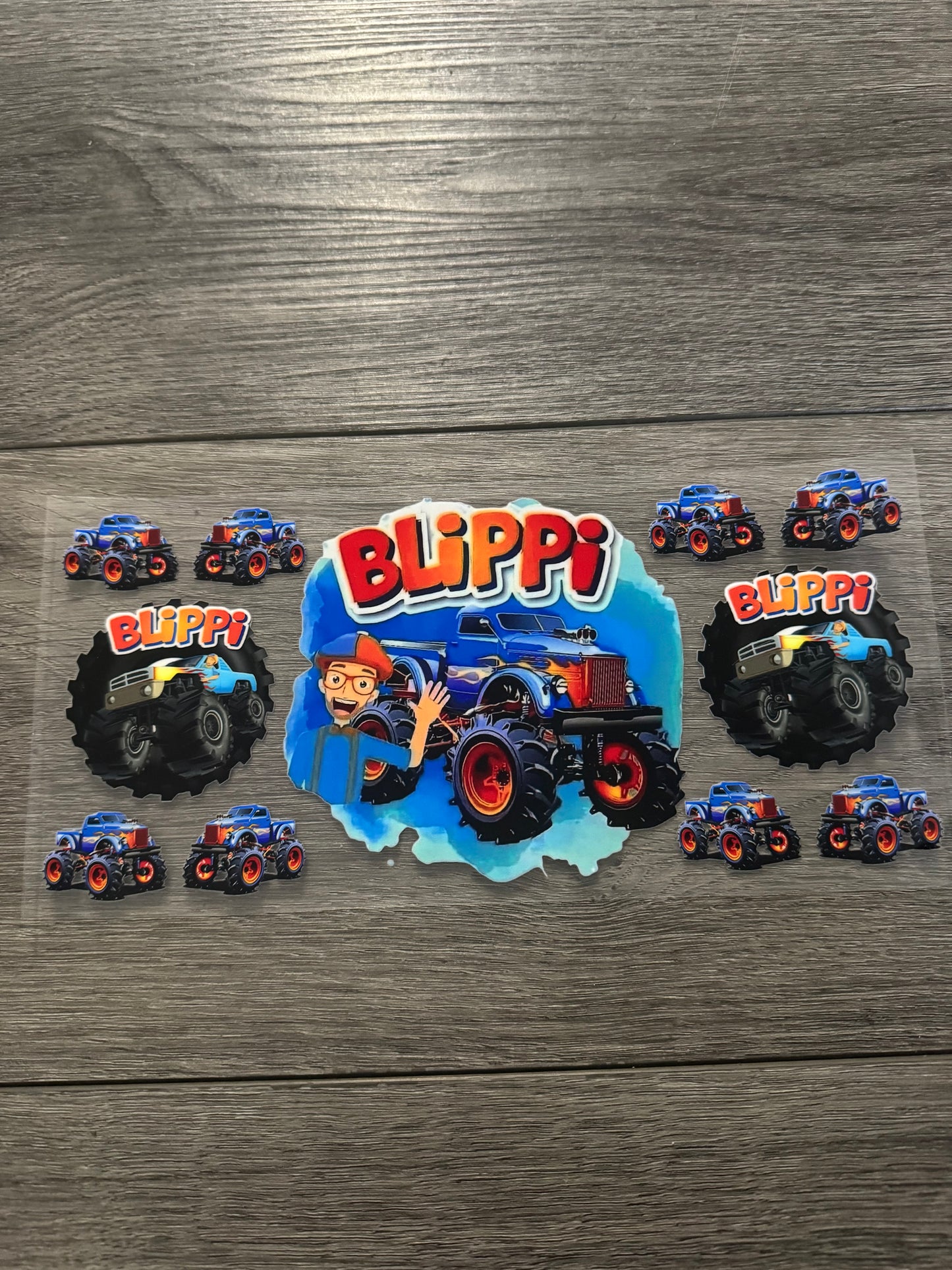 Blippi with monster trucks