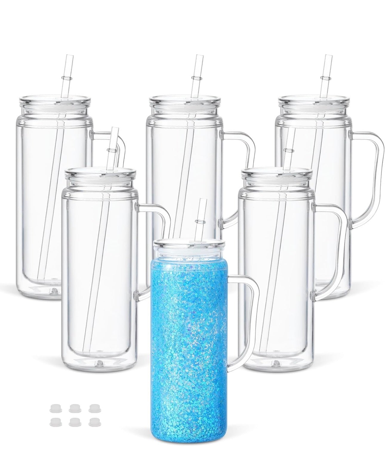 20 oz snow globe with handle