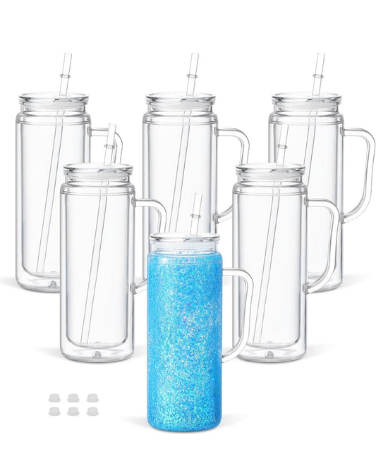 20 oz snow globe with handle