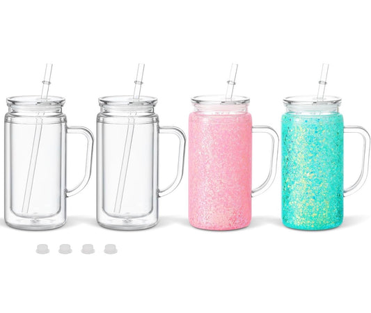 16oz snowglobe with handle