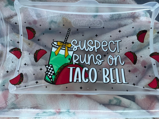 Suspect runs on Taco Bell