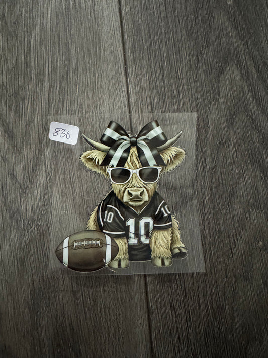 Football highland cow