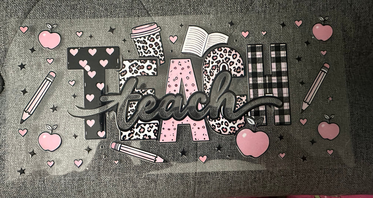 Pink Cheetah/Checker Teach
