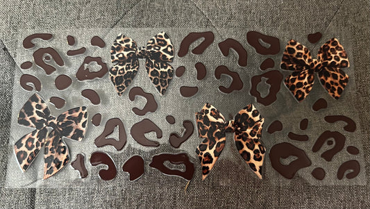 Brown Cheetah Print/Bow