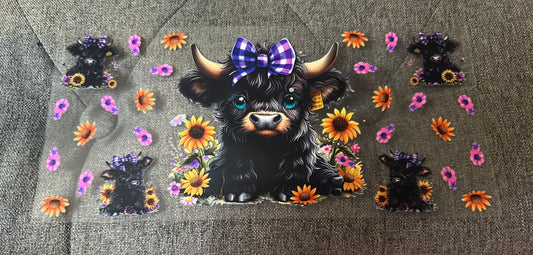 Purple Bow Cow