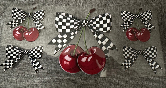 Checker Bow Cherry