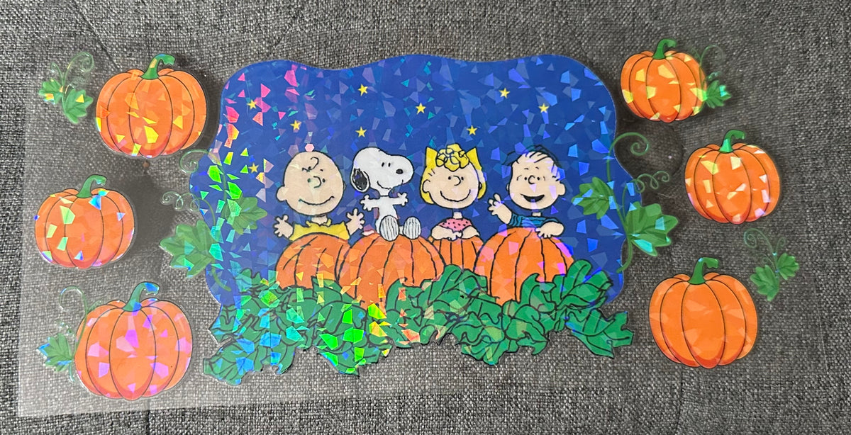 Holographic Snoopy Pumpkin