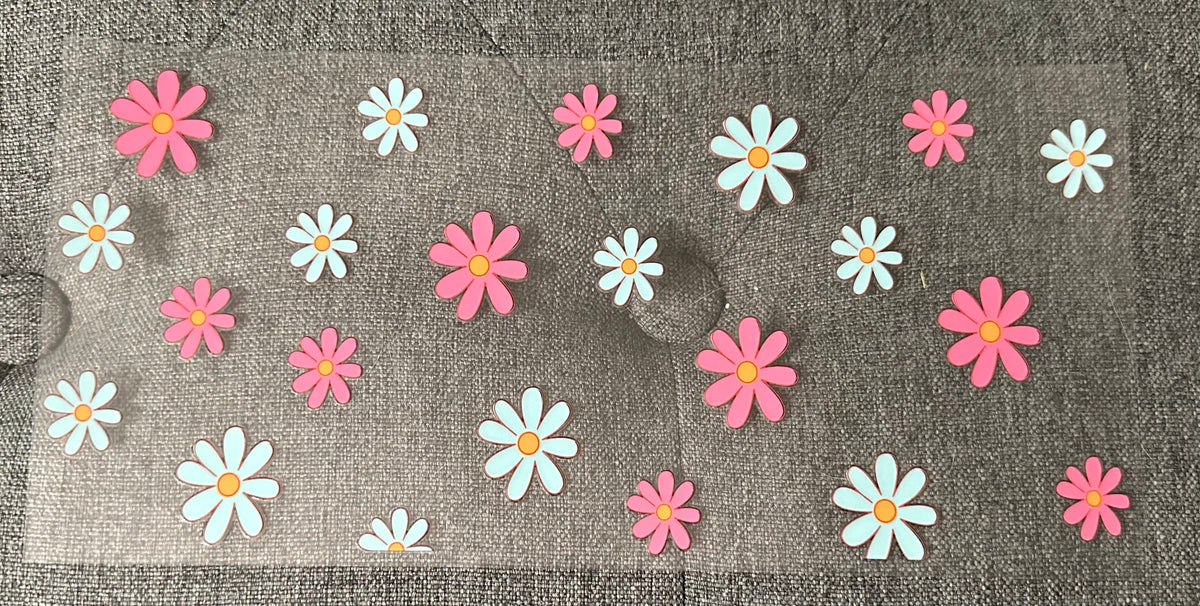 Pink & Blue Daisy