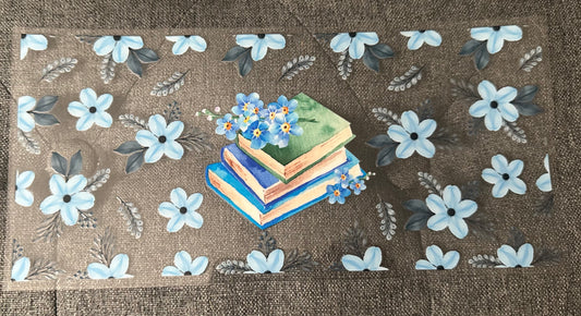 Blue Flowers & Books