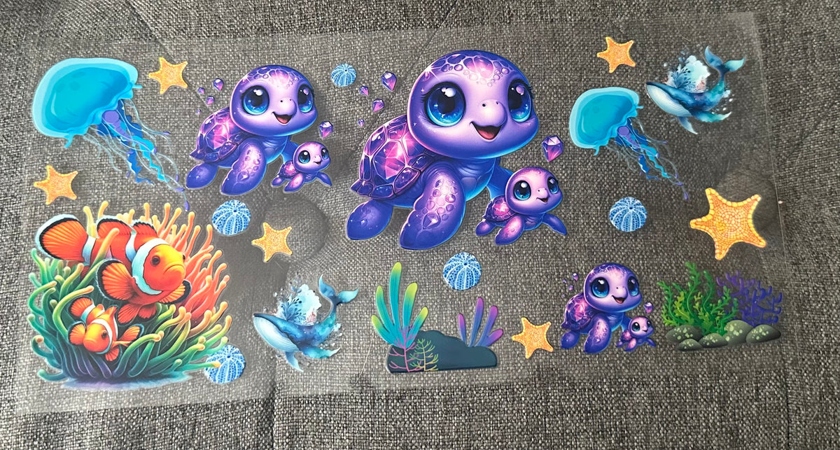 Purple Sea Turtle