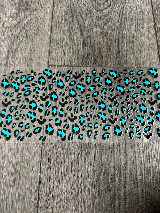 Neon Blue Cheetah