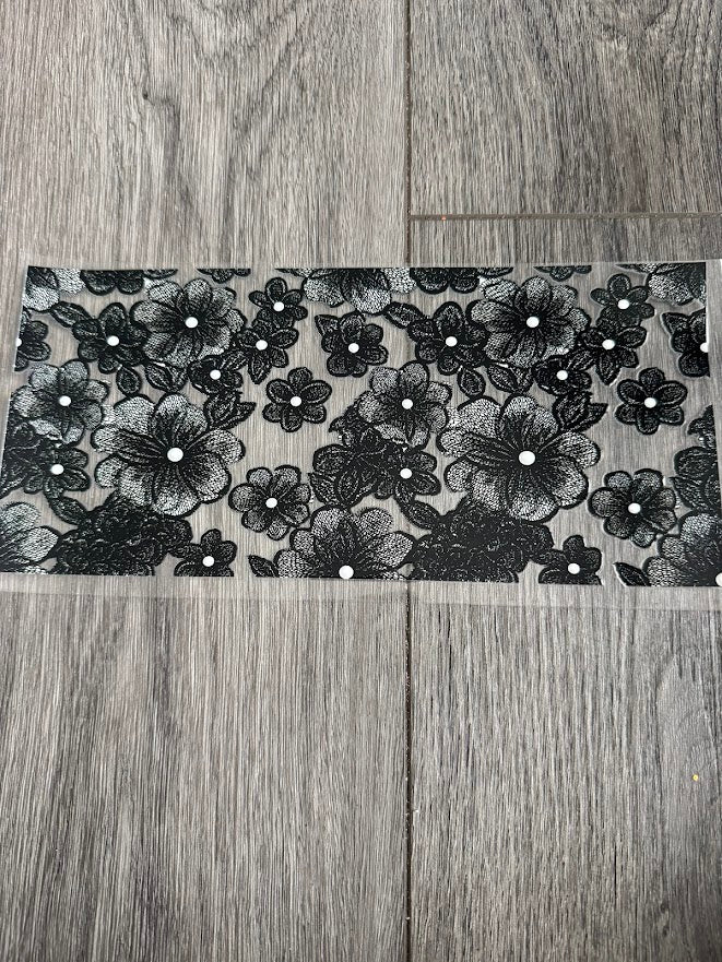 Black Floral Lace