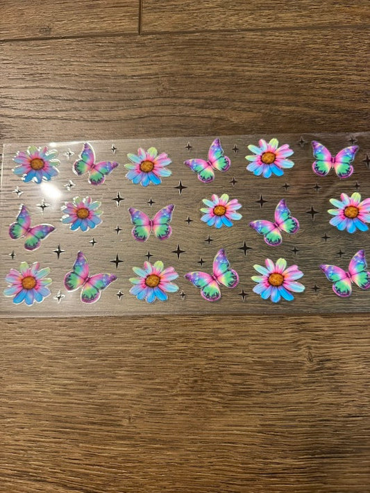 Tie Dye Flower/Butterfly