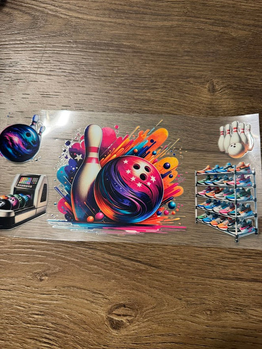 Watercolor Bowling