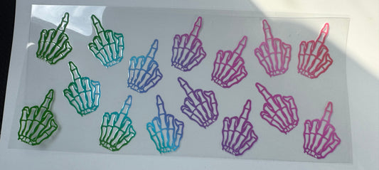 Skeleton Middle Finger