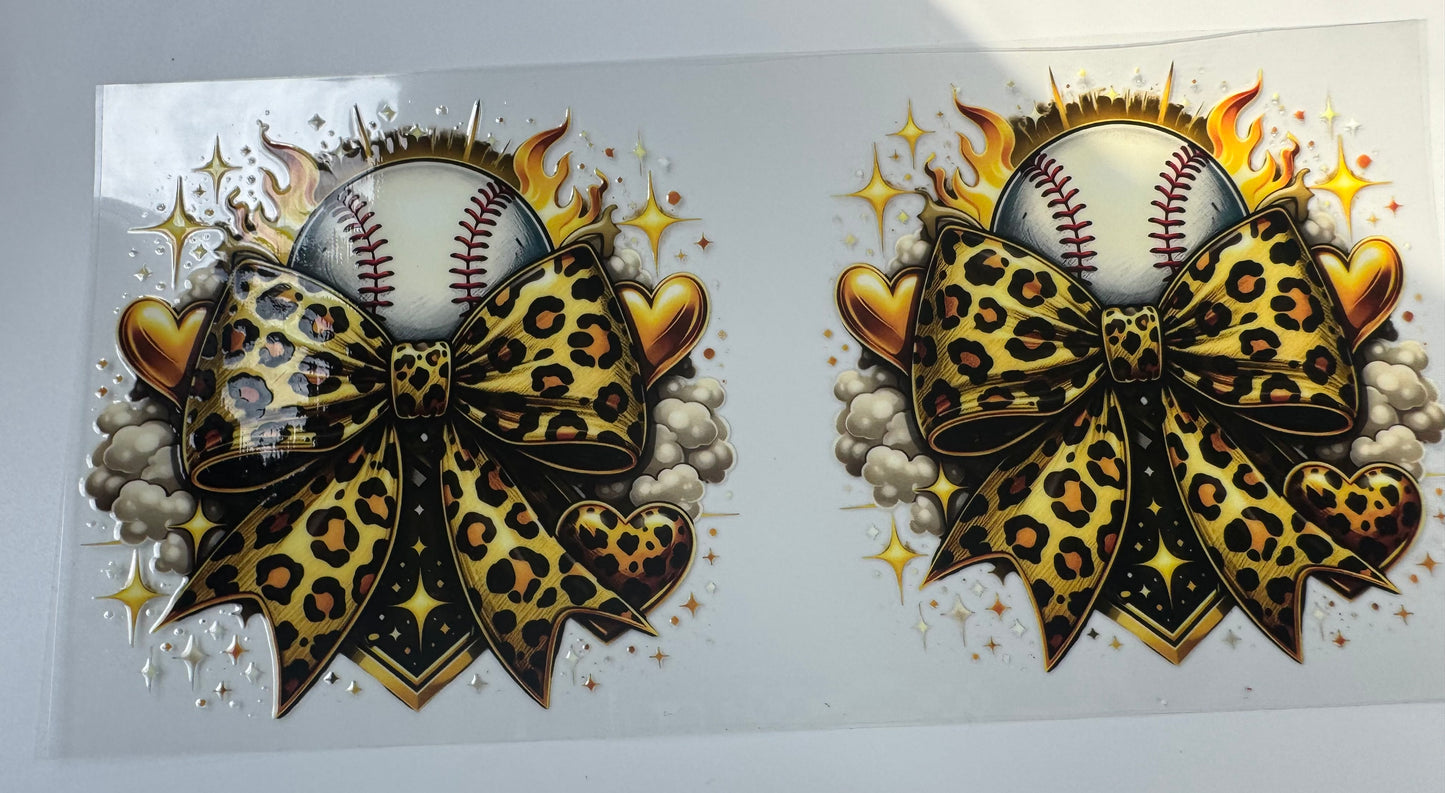 Cheetah Bow Baseball