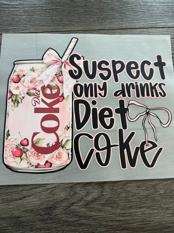 Suspect Drinks Diet Coke