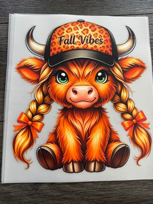 Fall Vibes Cow